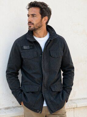 Burton Snowboards M65 Field Jacket Black Military Utility Large